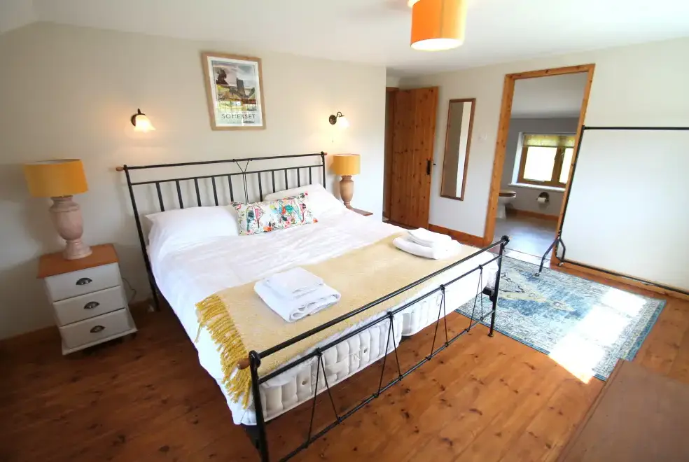 Bedroom at Stolford Country Escape with Hot Tub