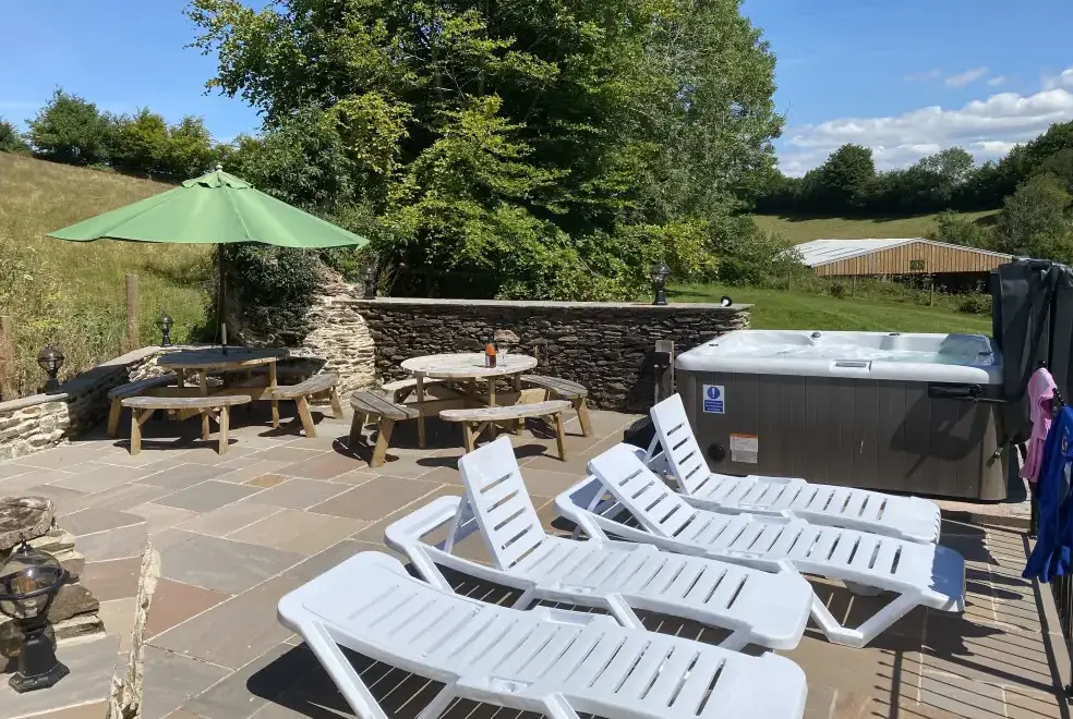 Private Hot Tub at Stolford Country Escape with Hot Tub