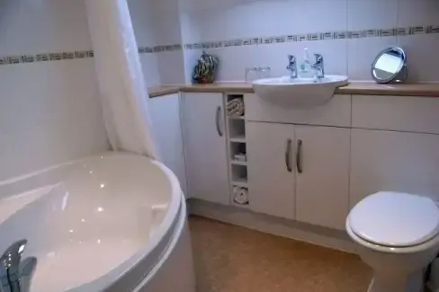 Family bathroom at Stonebank Annexe, Chickerell, Dorset