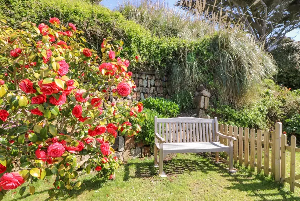 Enclosed garden at Stonecroft