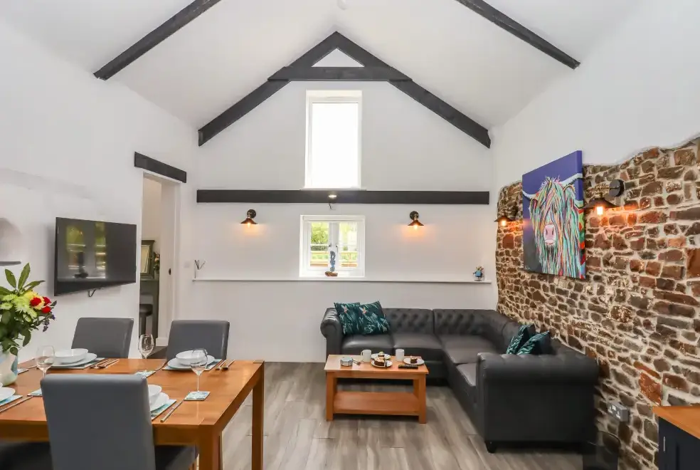 Open plan living area at Strawberry Bank - Kingfisher