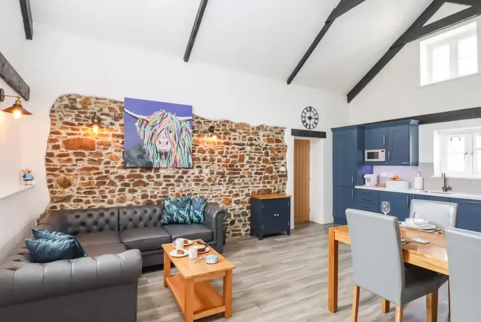 Open plan living area at Strawberry Bank - Kingfisher