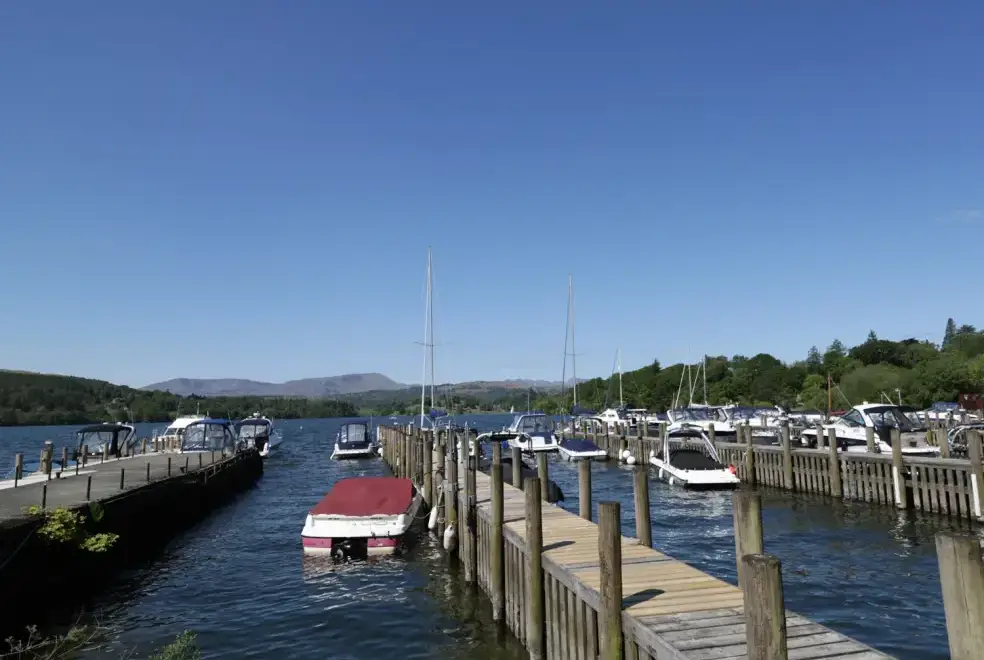Lake view at Striding Holiday Lodge