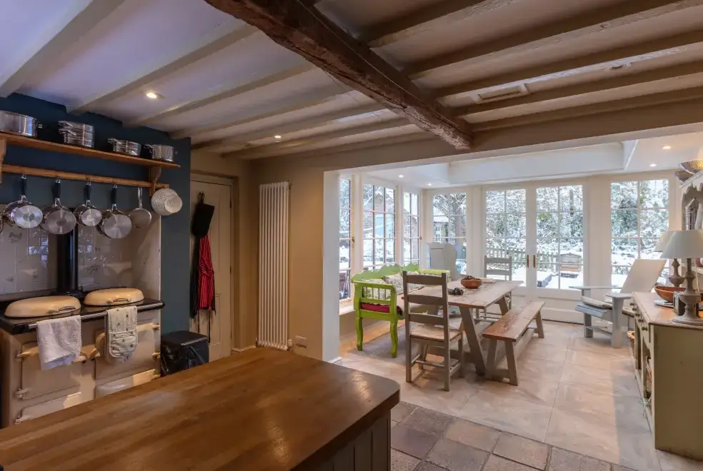 Farmhouse style kitchen at Sunny Cottage