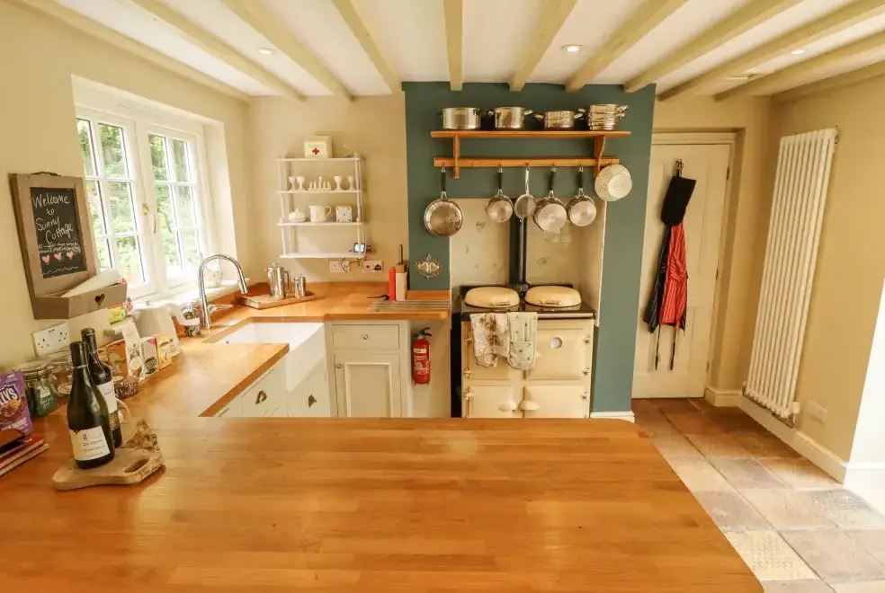Farmhouse style kitchen at Sunny Cottage