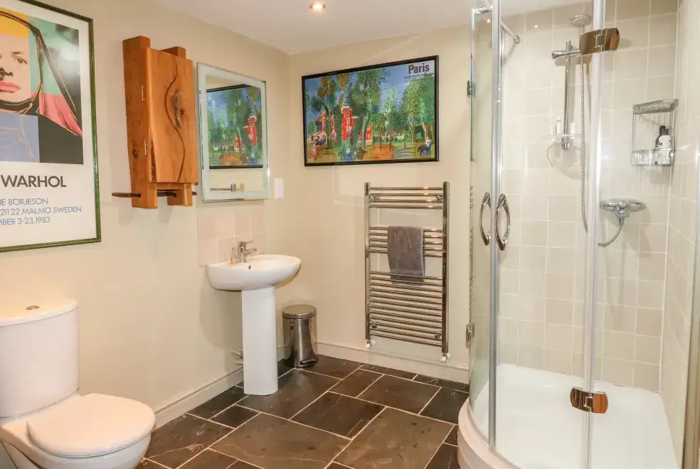 Shower room at Sunny Cottage