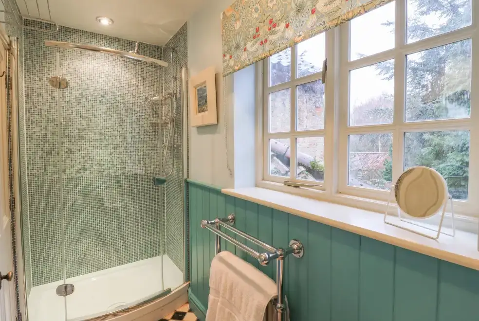 Shower room at Sunny Cottage