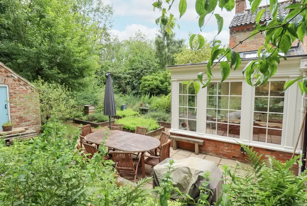 Patio area at Sunny Cottage