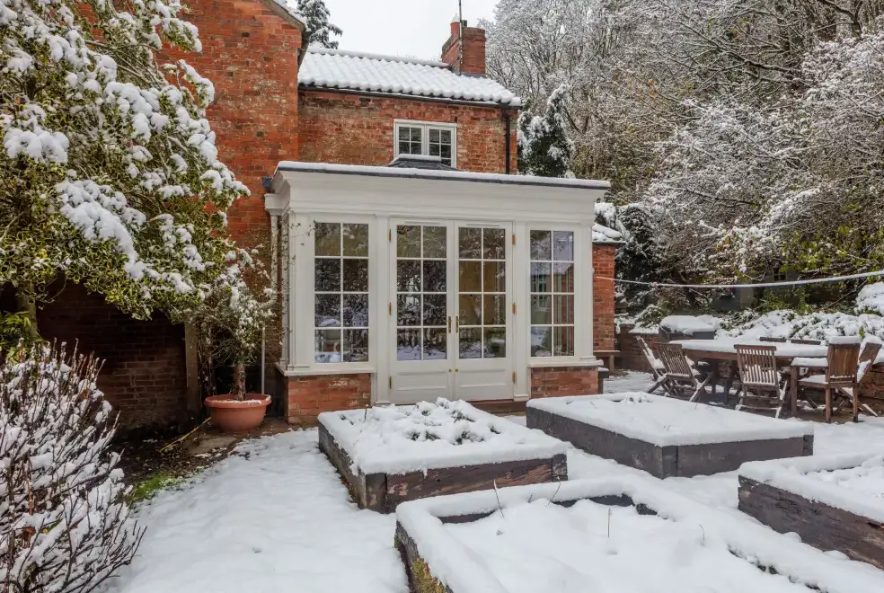 Enclosed garden at Sunny Cottage