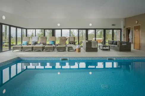 Shared Swimming Pool at Swallow's Orchard, Somerset