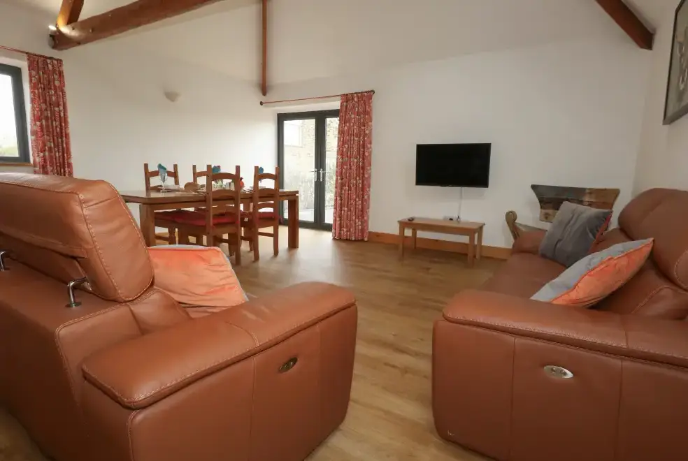 Open plan living area at Swallows Nest