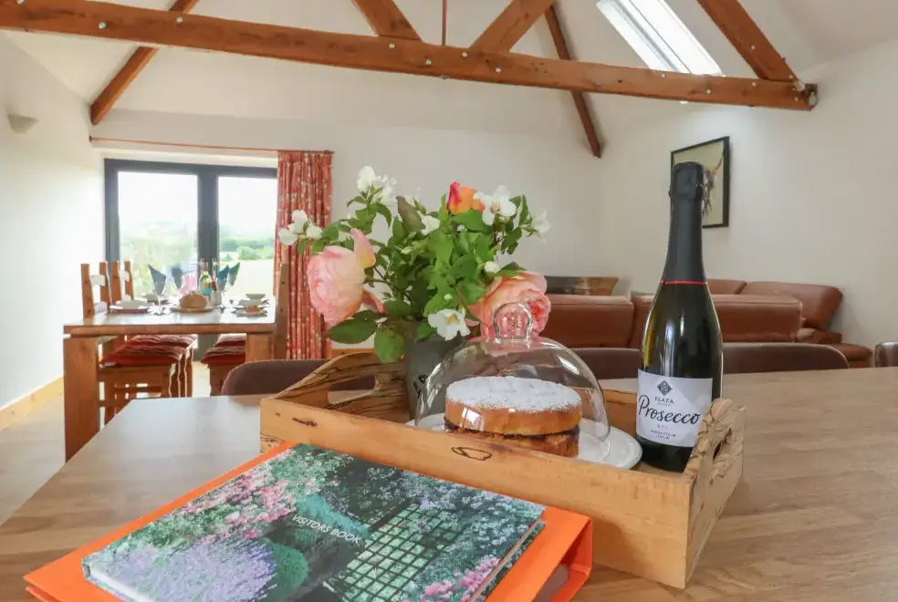 Open plan living area at Swallows Nest