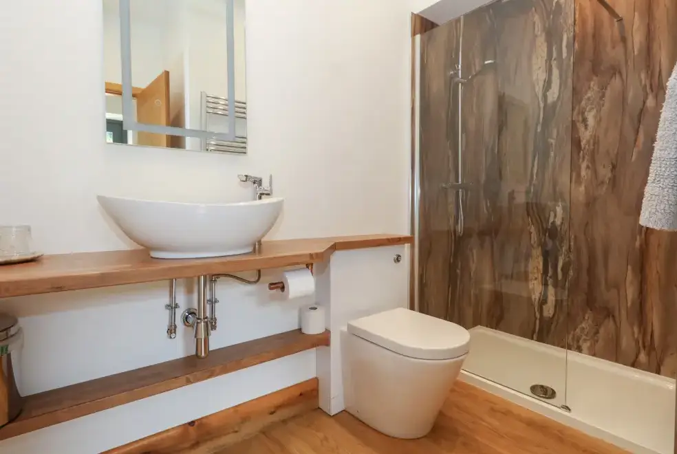 Shower room at Swallows Nest