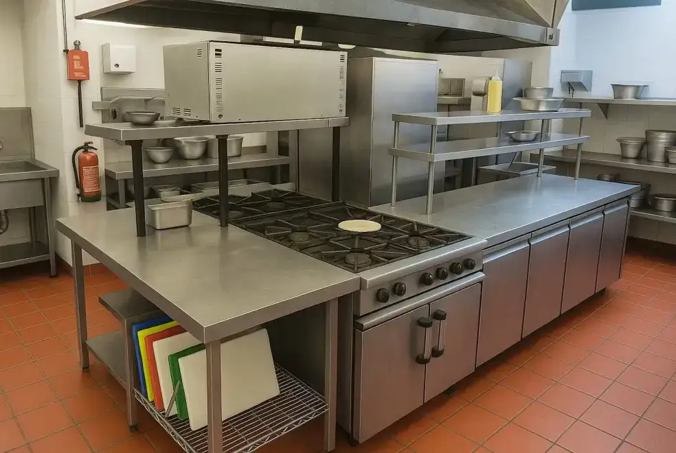 Kitchen/diner at Symonds Yat Lodge