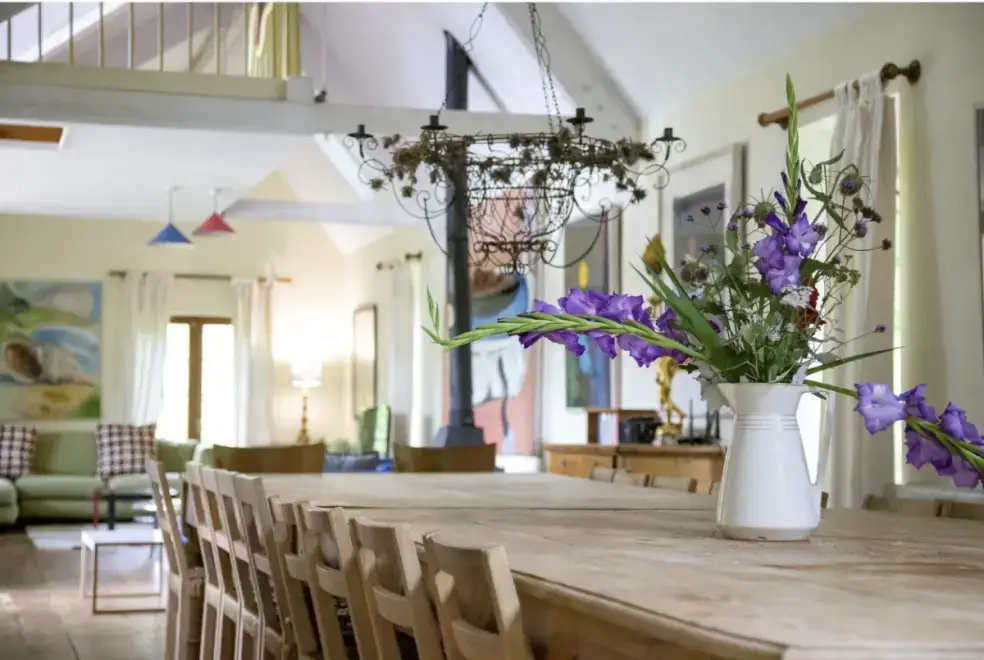 Dining room at Symondsbury Manor