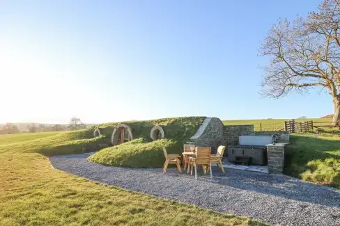 Garden furniture at Tan y Wawr- Onnen, Powys