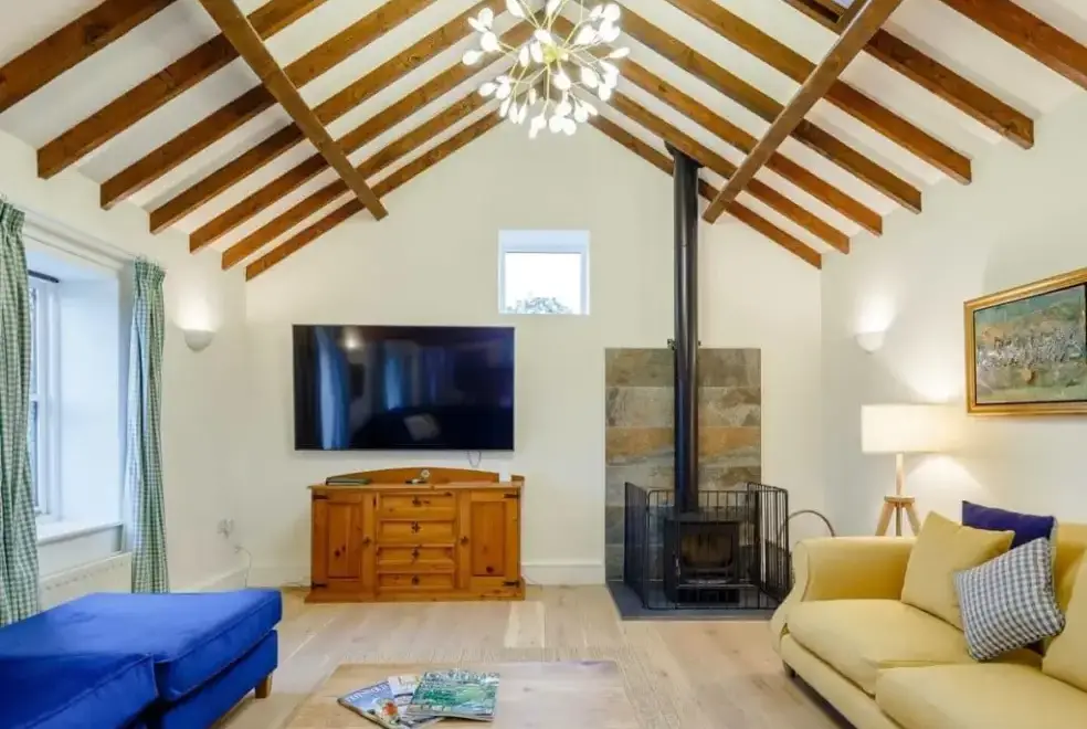 Lounge area at Teal Cottage at Oxford Country Cottages