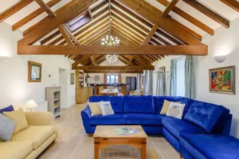 Lounge area at Teal Cottage at Oxford Country Cottages, Oxfordshire