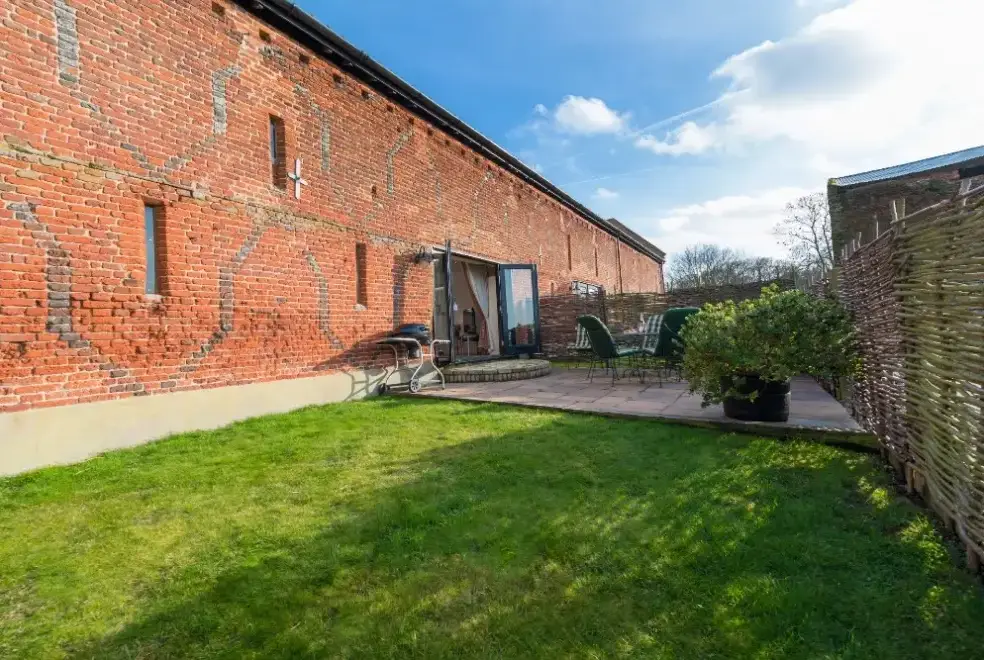 Enclosed garden at Teal