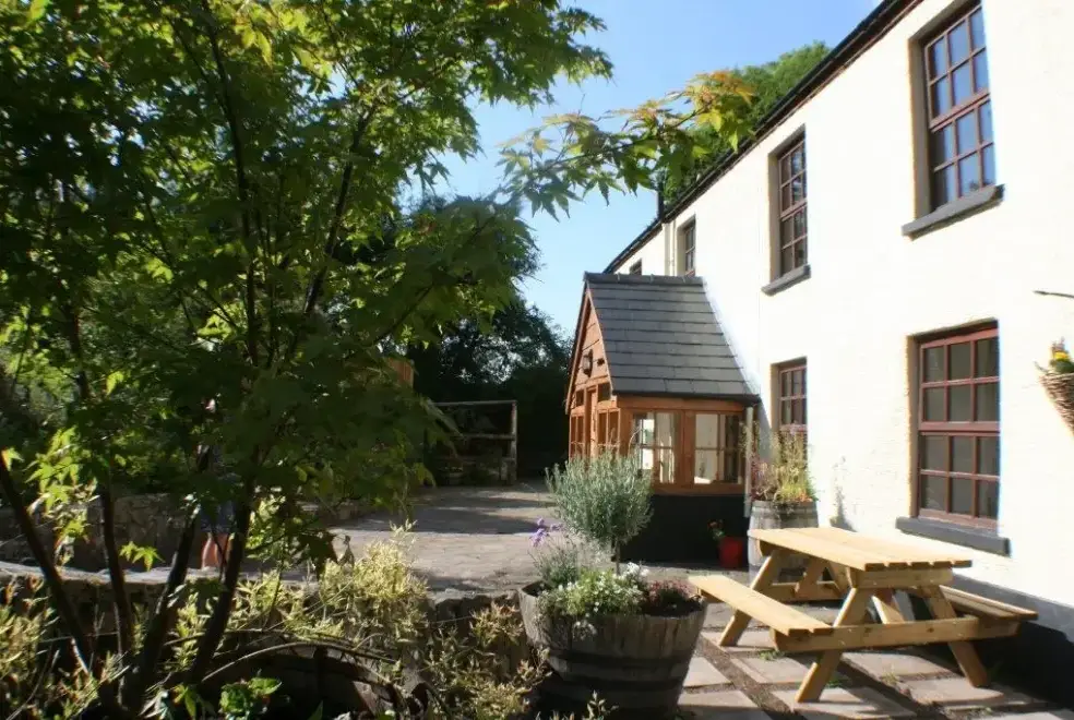Enclosed garden at The Anchor