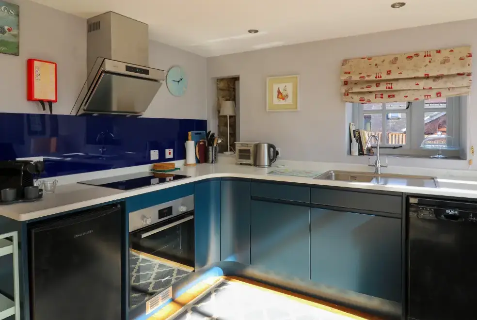 Well equipped kitchen at The Barn at Glanoer