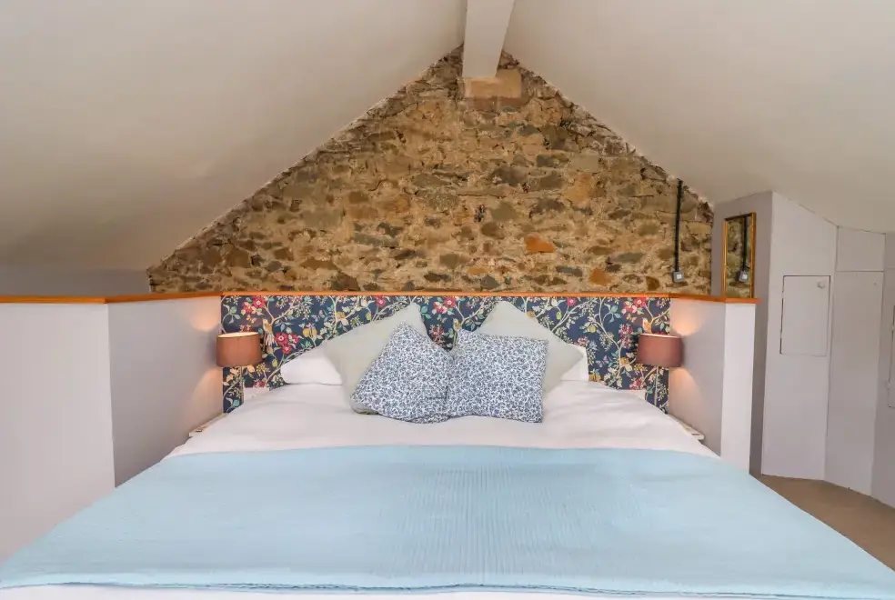 Bedroom at The Barn at Glanoer