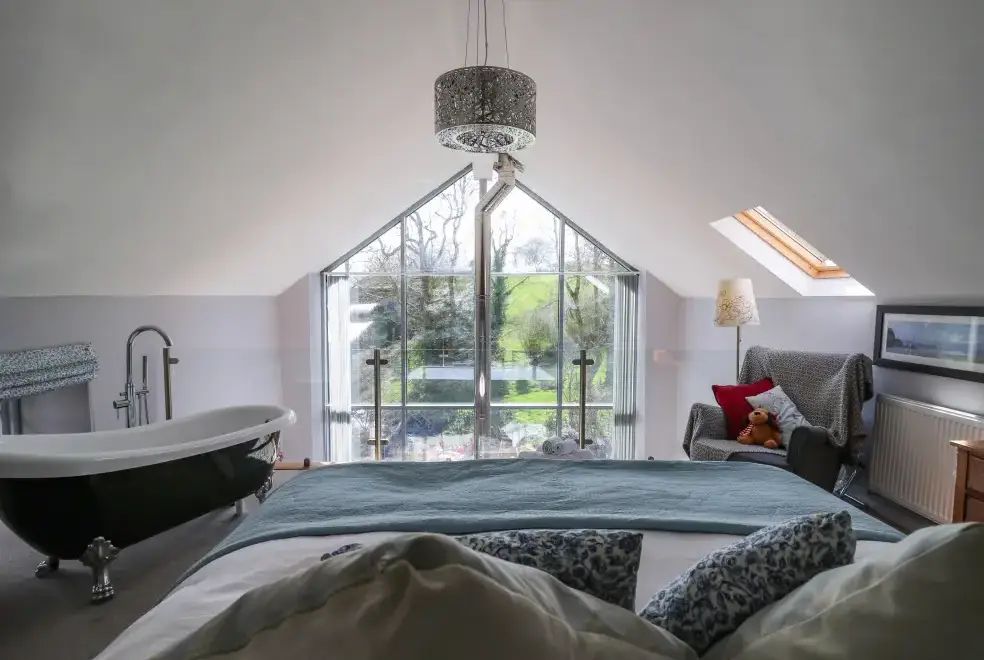 Bedroom at The Barn at Glanoer