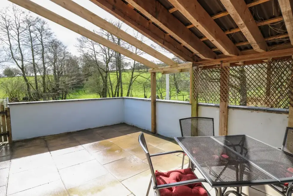 Patio area at The Barn at Glanoer
