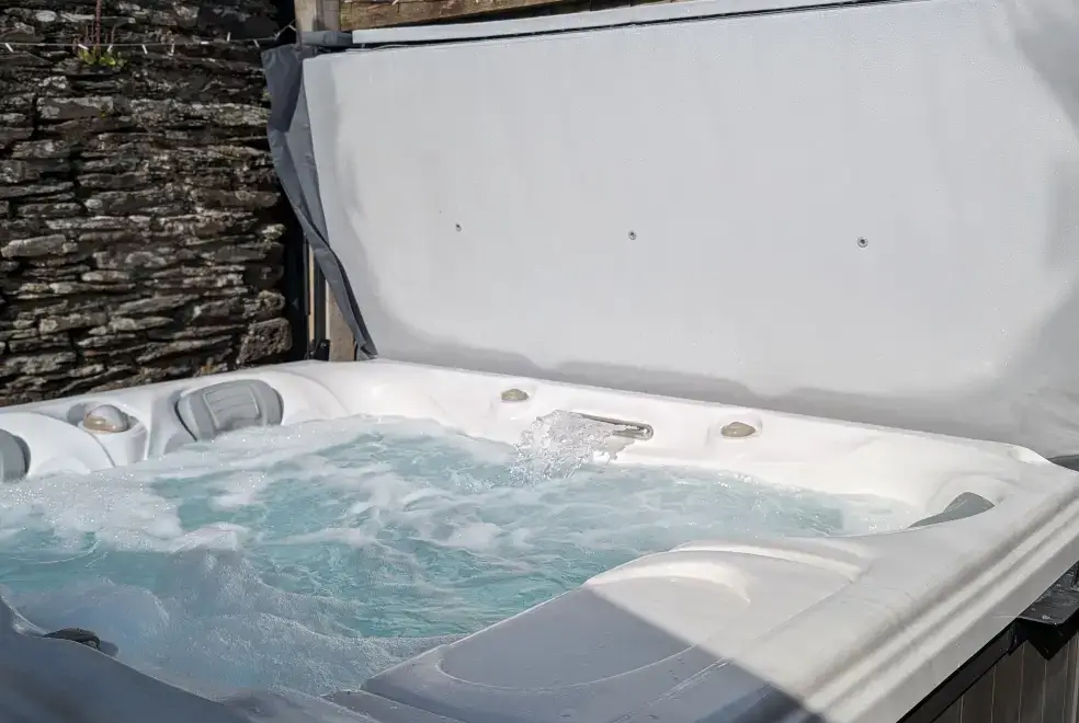 Private Hot Tub at The Barn at RyePark House