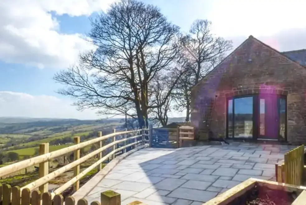 Patio area at The Barn at Hill House