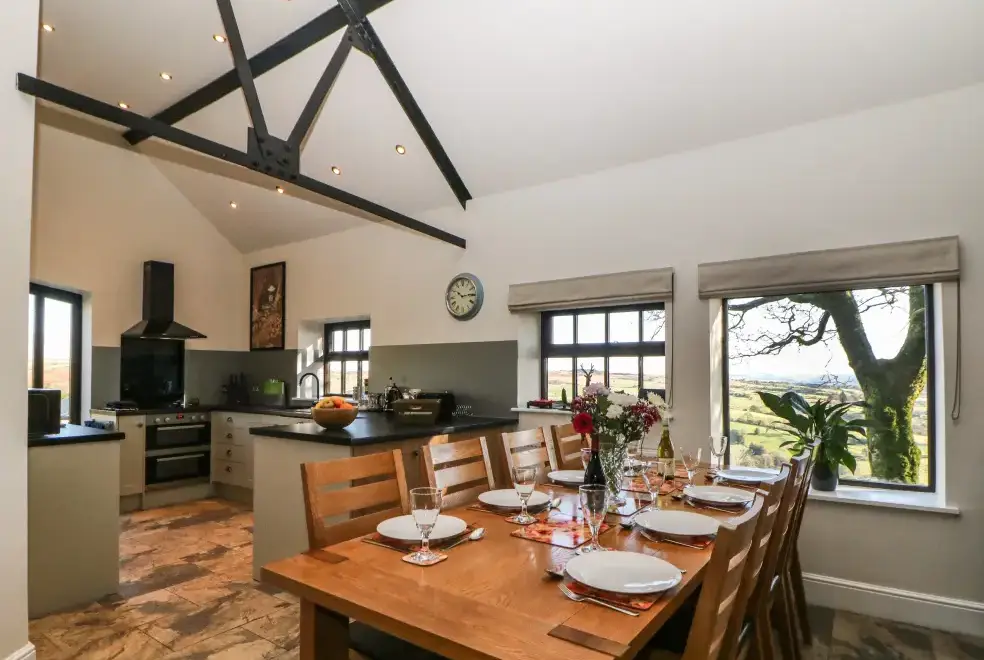 Kitchen/diner at The Barn at Hill House