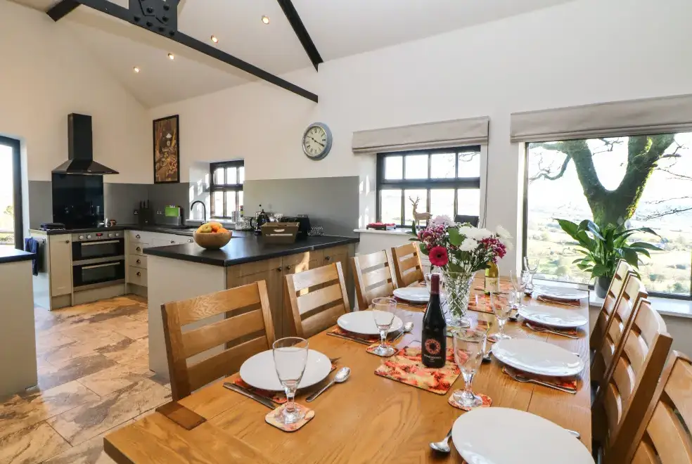 Kitchen/diner at The Barn at Hill House