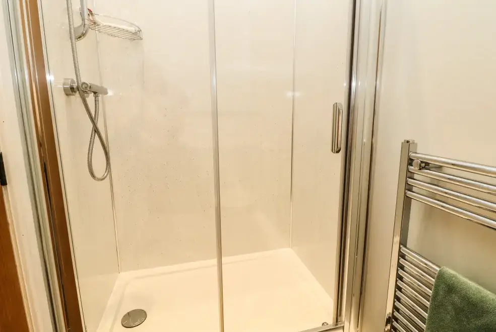 Shower room at The Barn at Hill House