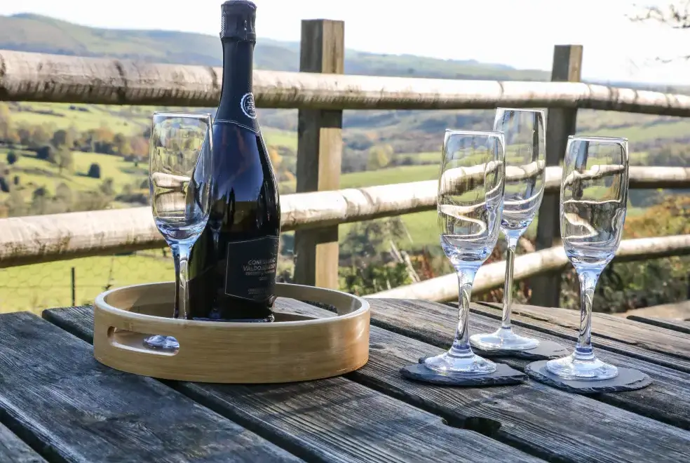 Countryside views at The Barn at Hill House