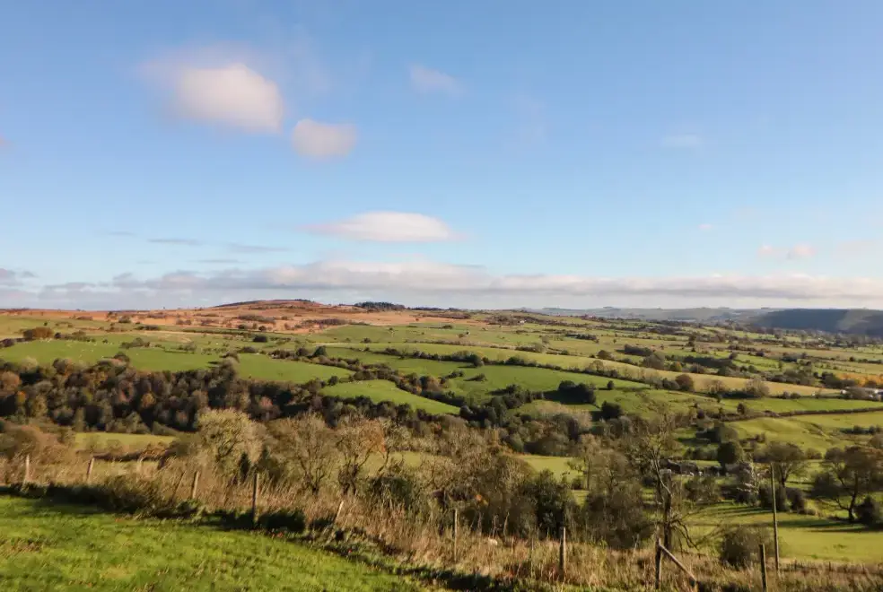 Countryside views at The Barn at Hill House