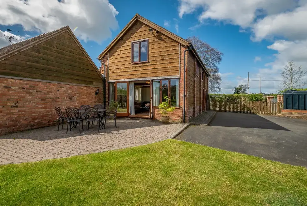 Patio area at The Barn