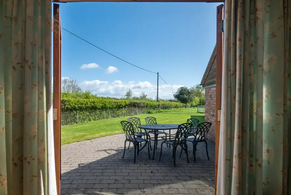 Patio area at The Barn