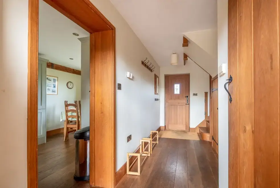 Boot room at The Barn