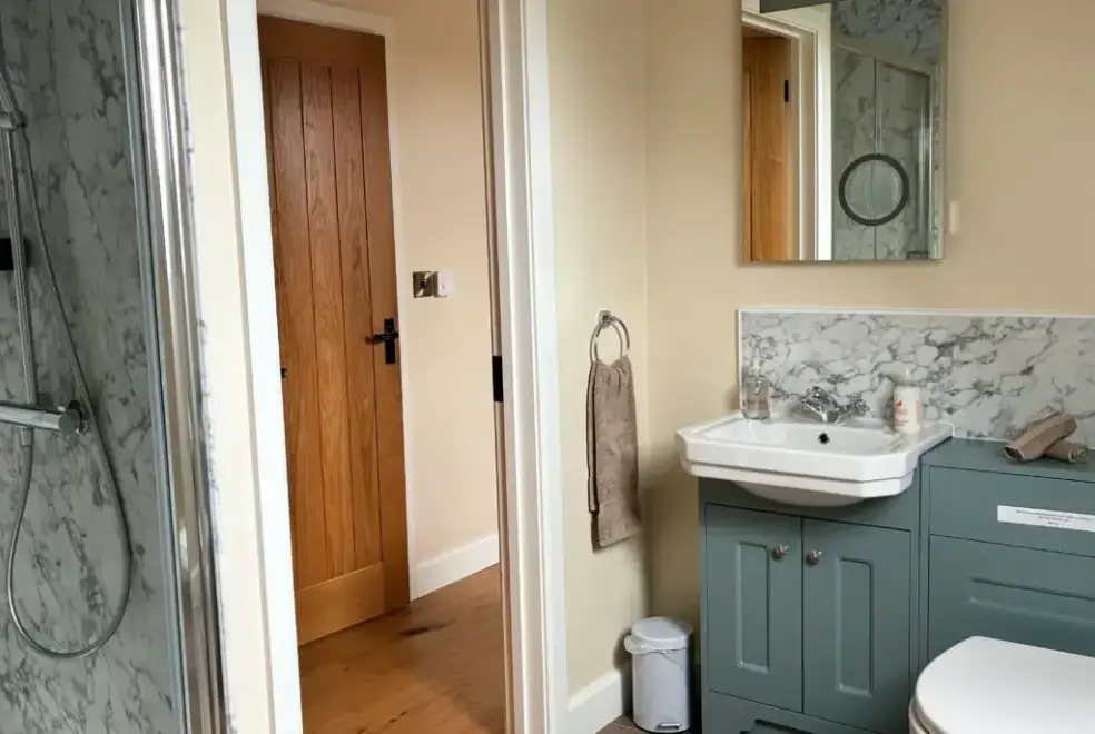 Shower room at The Barn