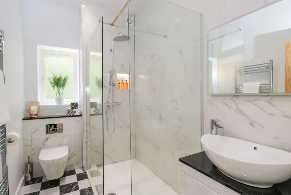 Shower room at The Barn