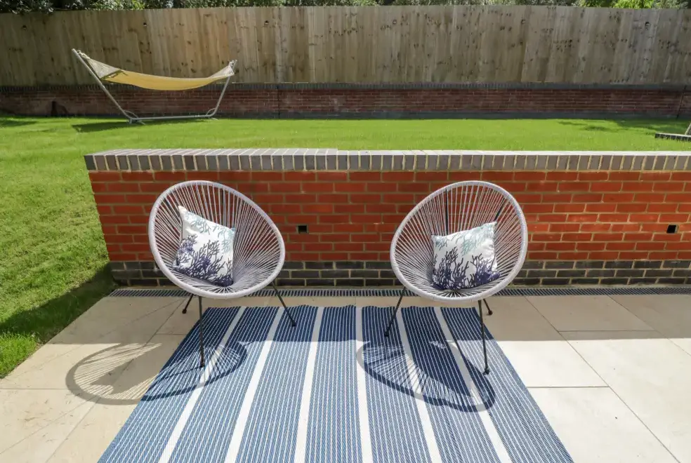 Patio area at The Barn