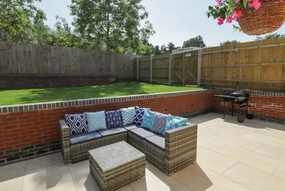 Patio area at The Barn