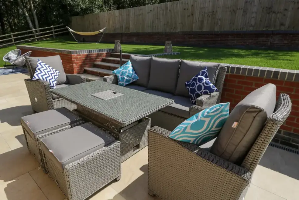 Garden furniture at The Barn