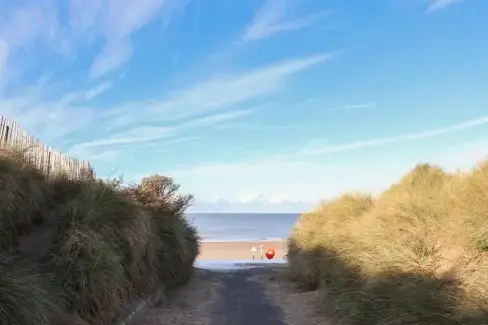 Coastal scenes near The Beach House, Flintshire