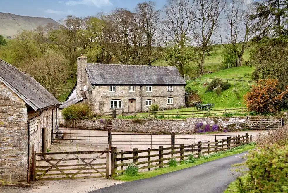 Countryside views at The Birches