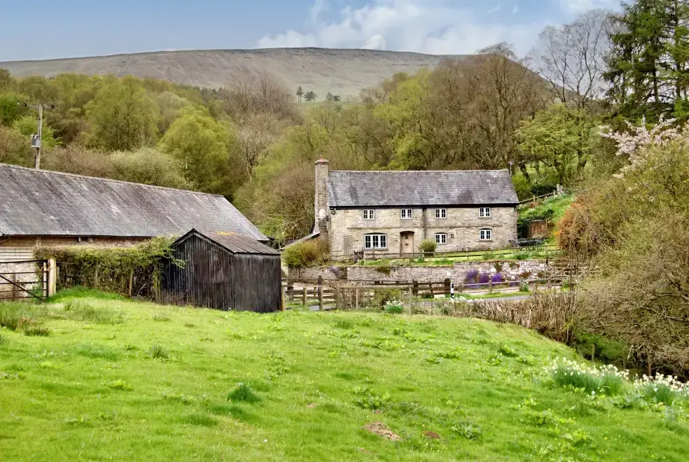 Countryside views at The Birches