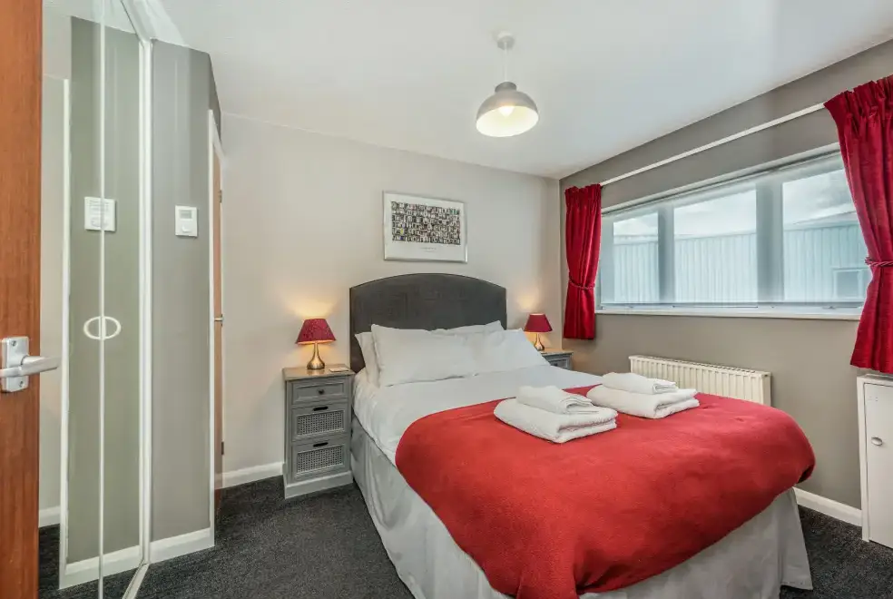 Bedroom at The Boathouse Romantic Apartment