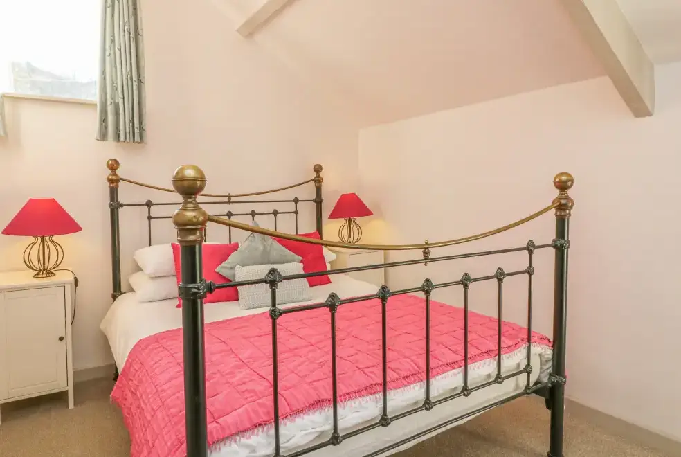 Bedroom at The Byre Coastal Cottage, South West England 