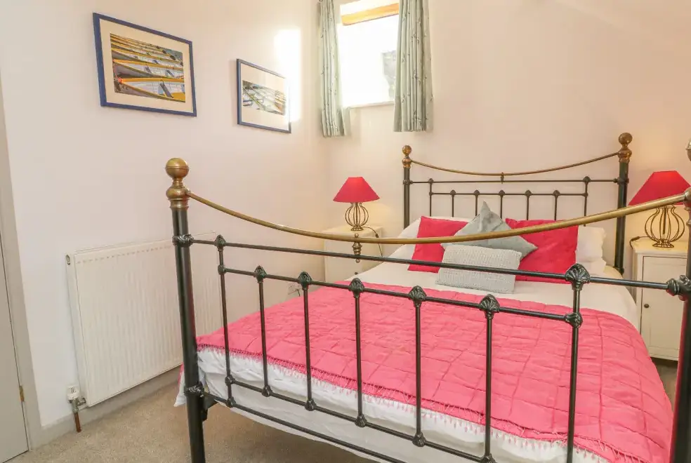 Bedroom at The Byre Coastal Cottage, South West England 