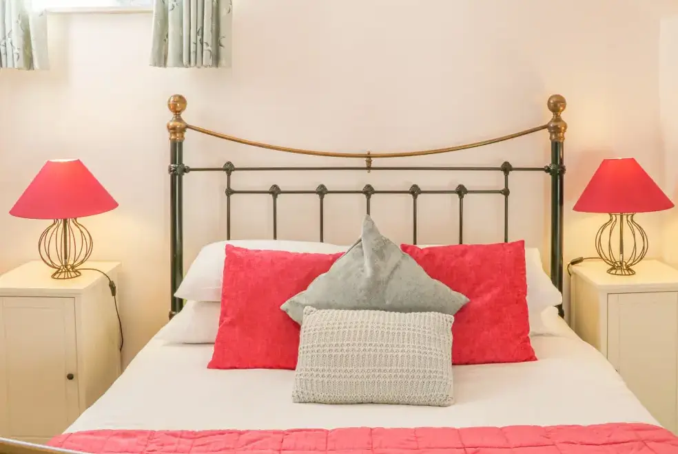 Bedroom at The Byre Coastal Cottage, South West England 